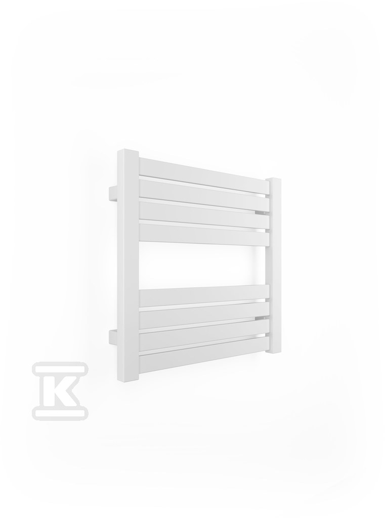 Grzejnik łazienkowy ONNLINE PBV 540x510, moc grzewcza: 258W (75/65/20), rozstaw: 500mm, typ podłączenia: SX (wyłącznie dolne na kolektorach), kolor biały RAL9016, wymiary: H=510, L=540