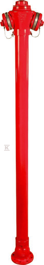 Hydrant zewnętrzny nadziemny HN3 DN80 H=2450mm, PN10, GJL-żeliwo szare, pojedyncze zamknięcie, kolumna stalowa