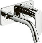 Bateria umywalkowa Hansgrohe Axor Citterio M jednouchwytowa podtynkowa z płytką i krótką wylewką, montaż ścienny chrom 34112000
