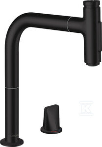 Metris Select M71 2-otworowa jednouchwytowa bateria kuchenna 200, wyciągana wylewka, 2jet, sBox