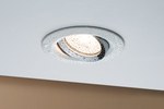 Oprawa punktowa sufitowa okrągła, ruchoma, Nova GU10/GU5,3 35W, IP65, obudowa: biały/aluminium
