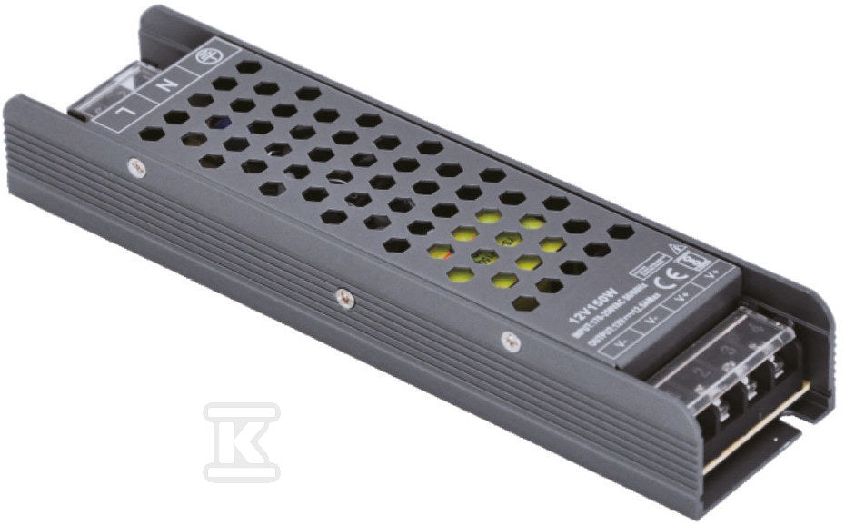 Zasilacz LED modułowy long graphite ip20 / 12v / 12,5a /150w