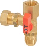 Kurek manometryczny AMC 2-drogowy, GW G1/2" x nakrętka G1/2", PN25