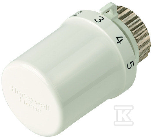 Kompaktowa głowica termostatyczna o gładkiej powierzchni i wysokiej efektywności energetycznej Thera-6 DA, do wkładek zaw. Danfoss, nastawa 16-27oC