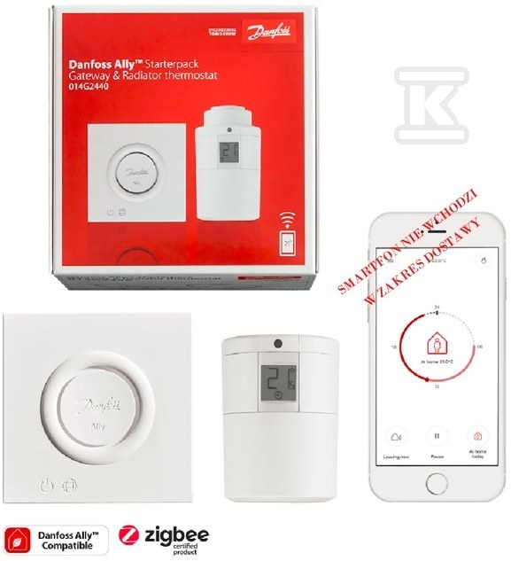 Danfoss Ally Starter KIT - Bramka oraz elektroniczny termostat grzejnikowy