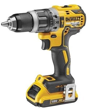 DEWALT System aku 18V wiertarko-wkrętarka bezszczotkowa G2 XR z udarem, 13mm, 2 biegi, 0-550/0-2000 obr/min, 70Nm, 2 akumulatory Li-Ion 2,0 Ah, ładowarka wielonapięciowa XR, kufer TSTAK