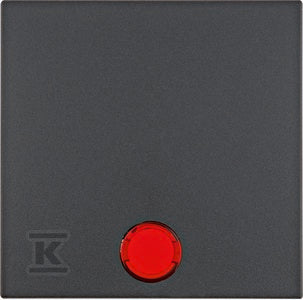 Klawisz z 5 dołączonymi soczewkami do łączników 1-klawiszowych, antracyt mat, B.Kwadrat/B.3/B.7