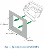 Wielofunkcyjny cyfrowy multimetr wartości parametrów sieci z komunikacją Modbus RTU DMM-5T-2