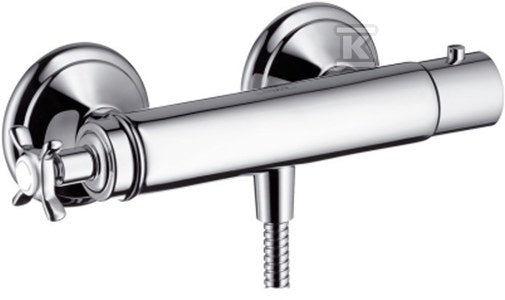 Bateria termostatowa Hansgrohe Axor Montreux DN15 z uchwytem krzyżowym do prysznica, montaż natynkowy chrom 16261000