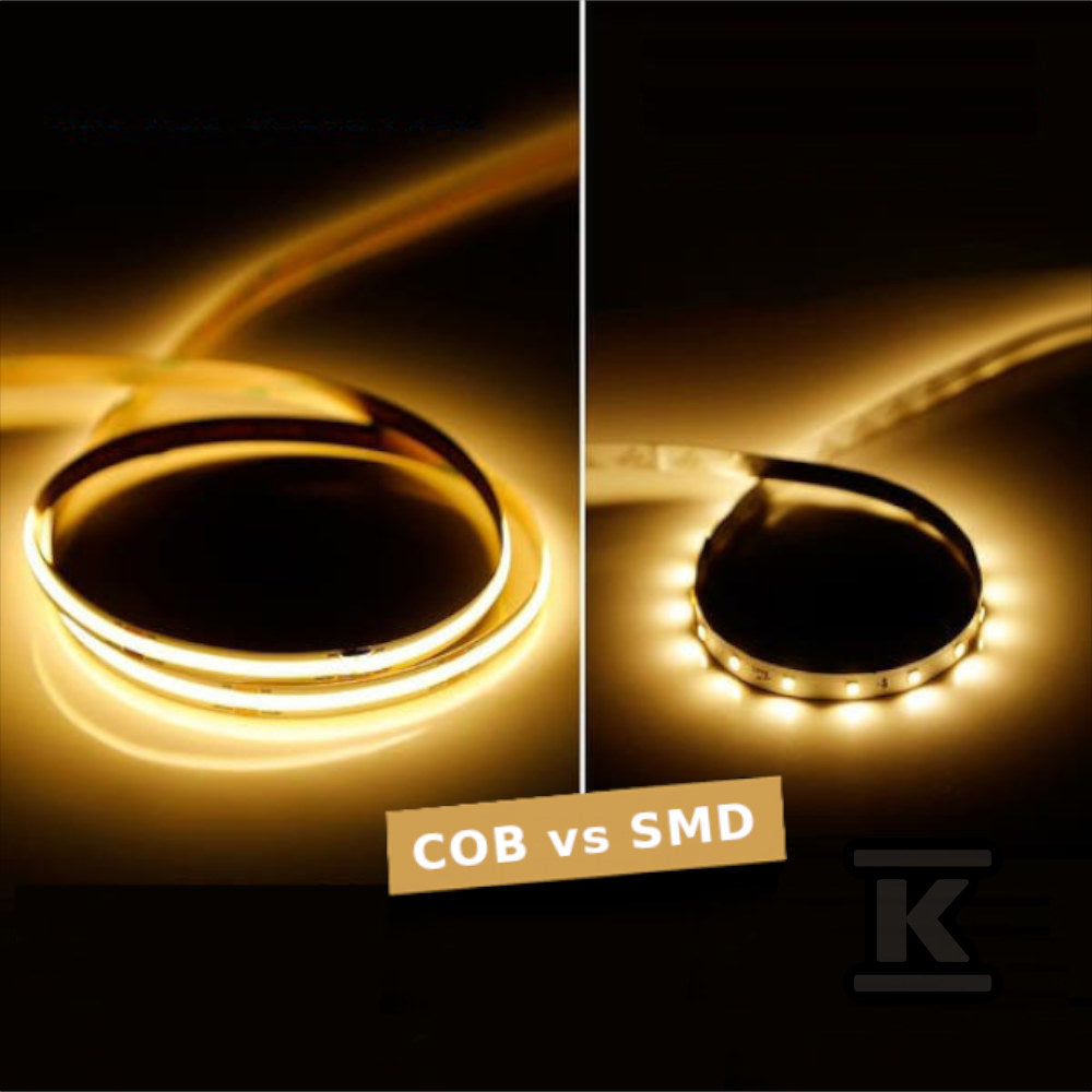 Taśma LED COB 512LED / 24V / CRI90+ A++ 12W / m VT-512 6000K / 1000lm
