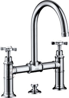 Bateria umywalkowa Hansgrohe Axor Montreux dwuuchwytowa z mostkiem, DN15 chrom 16510000