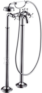 Bateria wannowa Hansgrohe Axor Montreux dwuuchwytowa DN15 do montażu w podłodze - nikiel szczotkowany 16547820