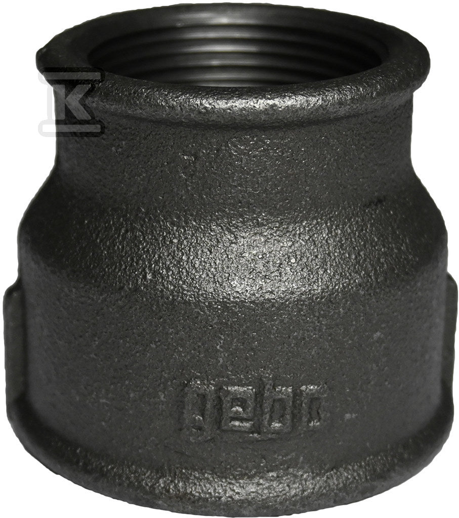 Mufa redukcyjna czarna, GW 2"x5/4"