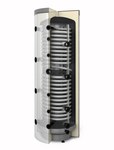 Akumulacyjny zbiornik warstwowy MULTI-INOX 800L wężownica inox do C.W.U. i 1 wężownica spiralna, rozbieralna pianka poliuretanowa 100mm, skay