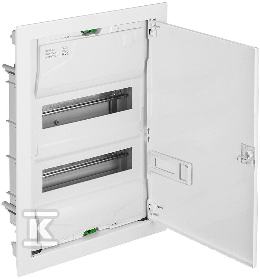 Rozdzielnica podtynkowa MT ONNLINE 2x12 modułowa IP30 (N+PE) drzwi metalowe (24 modułowa)