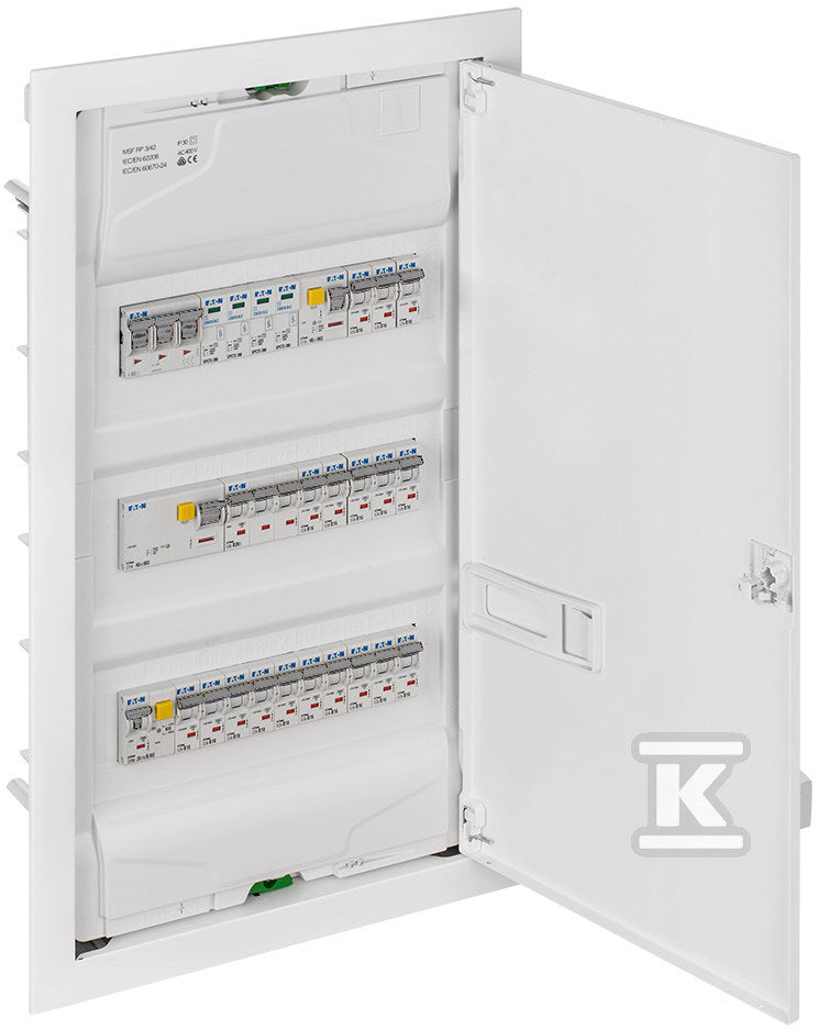 Rozdzielnica podtynkowa MT ONNLINE 3x12 modułowa IP30 (N+PE) drzwi metalowe (36 modułowa)