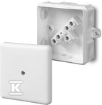 Puszka natynkowe 6-wylotowa z wkładem 2x2.5 z uszami IP55