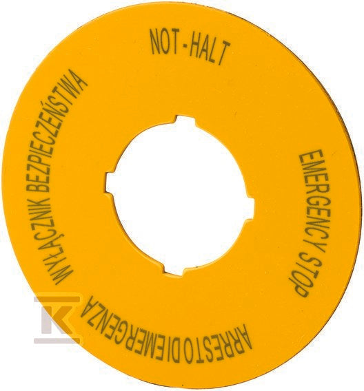Tabliczka M22-XBK15 opisowa d=60mm
