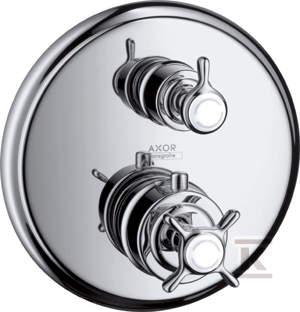 Bateria termostatowa Hansgrohe Axor Montreux podtynkowa z zaworem odcinającym, element zewnętrzny chrom 16800000