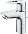 Bateria umywalkowa Grohe BauLoop, DN 15, rozmiar S, z zestawem odpływowym, przepływ 3,5 l/min.