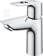 Bateria umywalkowa Grohe BauLoop, DN 15, rozmiar S, zkorkiem push-open, przepływ 5,7 l/min., głowica oszczędnościowa
