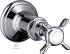 Zawór odcinający Hansgrohe Axor Montreux podtynkowy, element zewnętrzny chrom 16871000