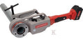 Gwintownica akumulatorowa SUPERTRONIC 2000 E z imadłem, z głowicami BSPT R 1/2" - 3/4" - 1" - 1.1/4" - 1.1/2" - 2", z adaptorem ROFIX, z akumulatorem Li 4.0Ah 18V i ładowarką