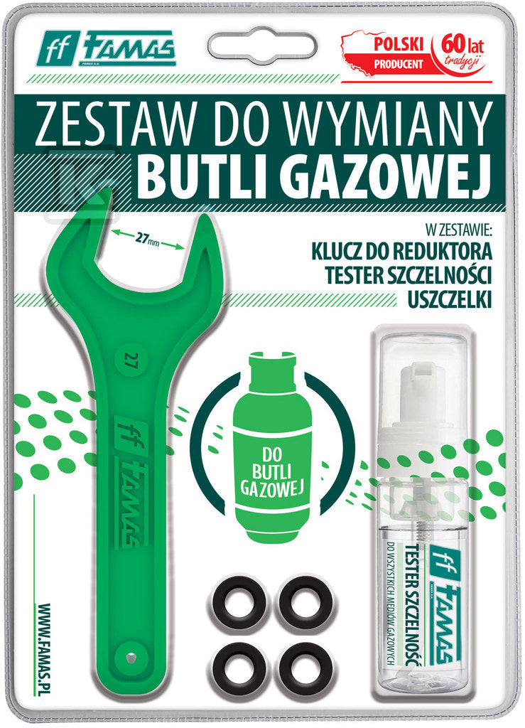 Zestaw do wymiany butli gazowej