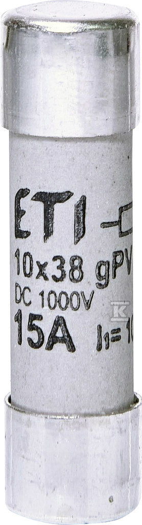 Wkładka topikowa cylindryczna PV CH10x38 gPV 15A/1000V DC UL