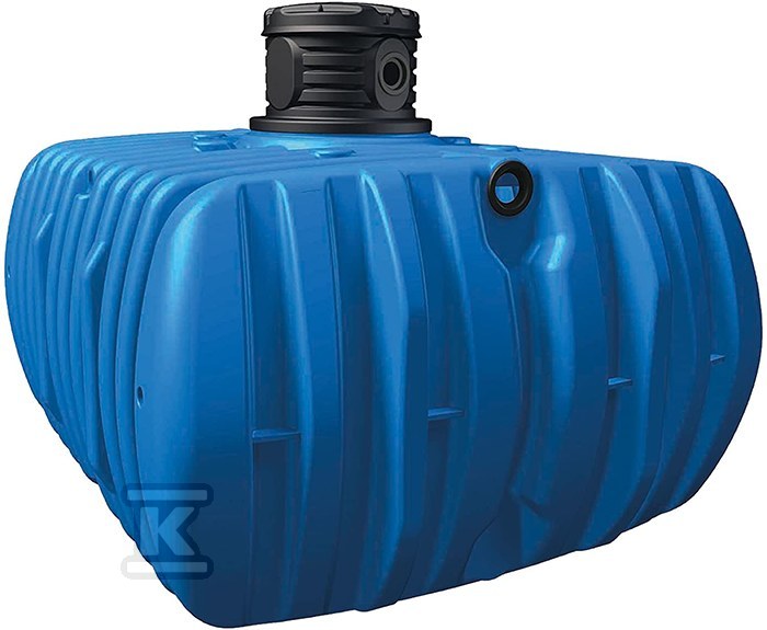 Zbiornik na deszczówkę PEHD FLAT M 5000L podziemny, z nadbudową D500 H400-780 (3xDN110)