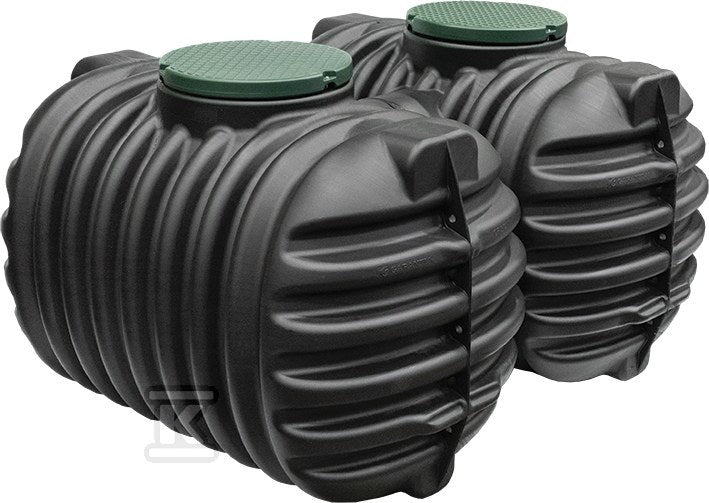 Zbiornik na deszczówkę PEHD CRISTALL DUO 5600L podziemny, z pokrywami D600