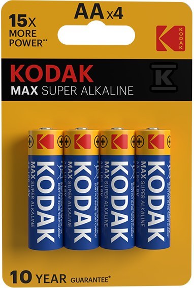 Bateria alkaliczna KODAK MAX KAA-4 (LR6), blister=4 szt