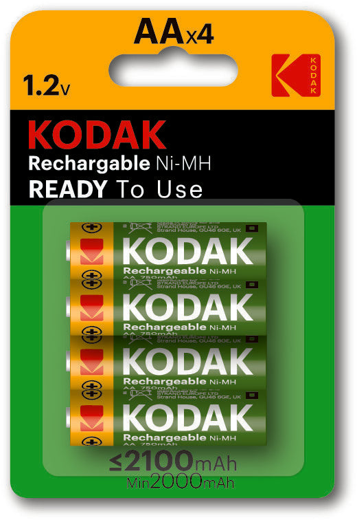 Akumulator Kodak KAAHRP-4 2100 mAh NiMH READY TO USE, szt.=bli (4szt.)