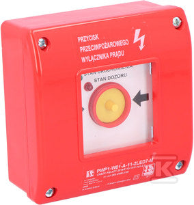 Przeciwpożarowy (PPOŻ) wyłącznik prądu PWP1-W01-A-11-2LED7\M