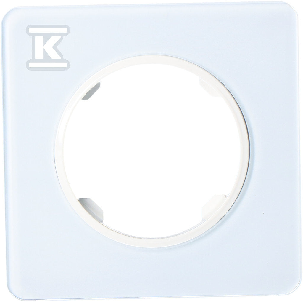 Ramka pojedyncza, szklana, biała, BETA ONNLINE