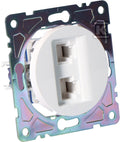 Gniazdo RJ45/RJ11, białe, BETA ONNLINE