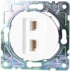 Gniazdo RJ45/RJ11, białe, BETA ONNLINE