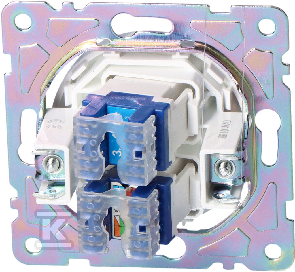 Gniazdo RJ45/RJ11, białe, BETA ONNLINE