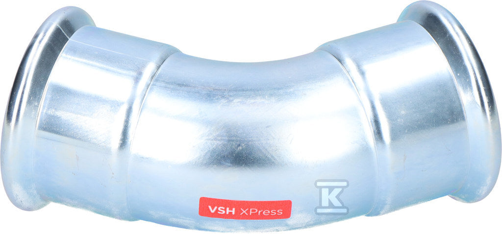 Kolano 45° Steel - 76.1
