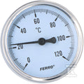 Termometr 63 mm 1/2" axialny 0-120°C