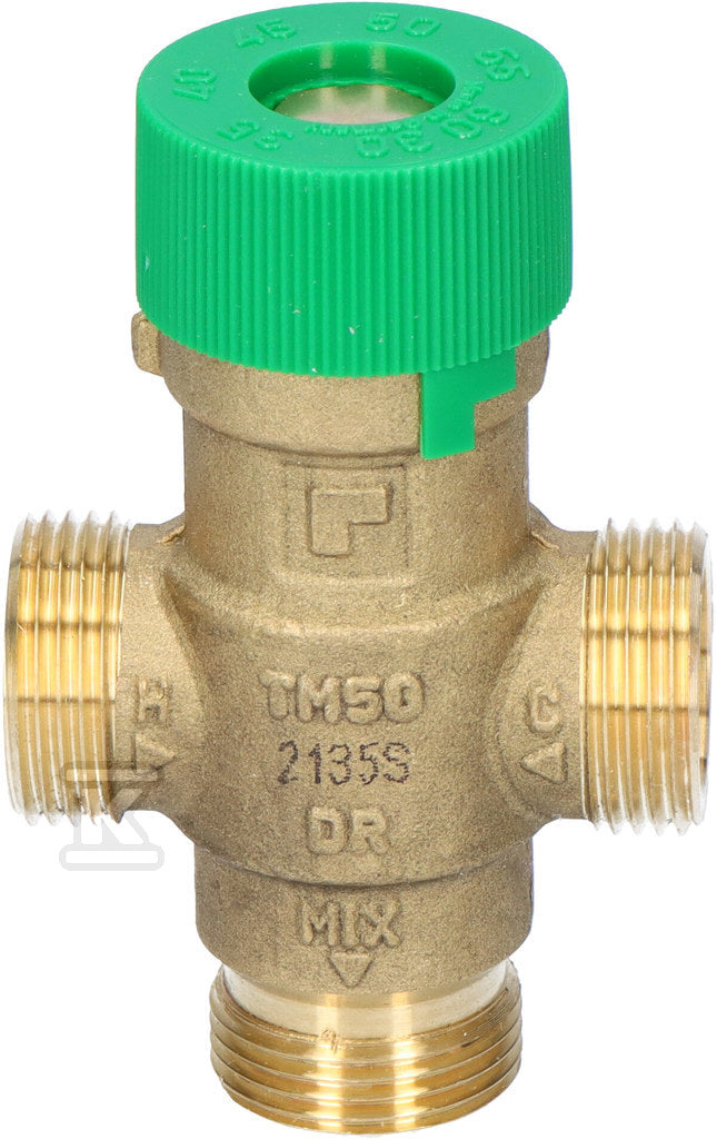Zawór temostatyczny cwu, bez śrubunków, zakres 30-60 0C