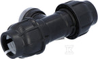Trójnik zaciskowy PP 90st. 40x5/4"x40 GW gwint wewnętrzny PN16, do rur PE, kolor czarny