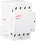 Stycznik modułowy styki 4NO I=40A napięcie cewki U=230V AC 3 moduły ONNLINE SM40A4O