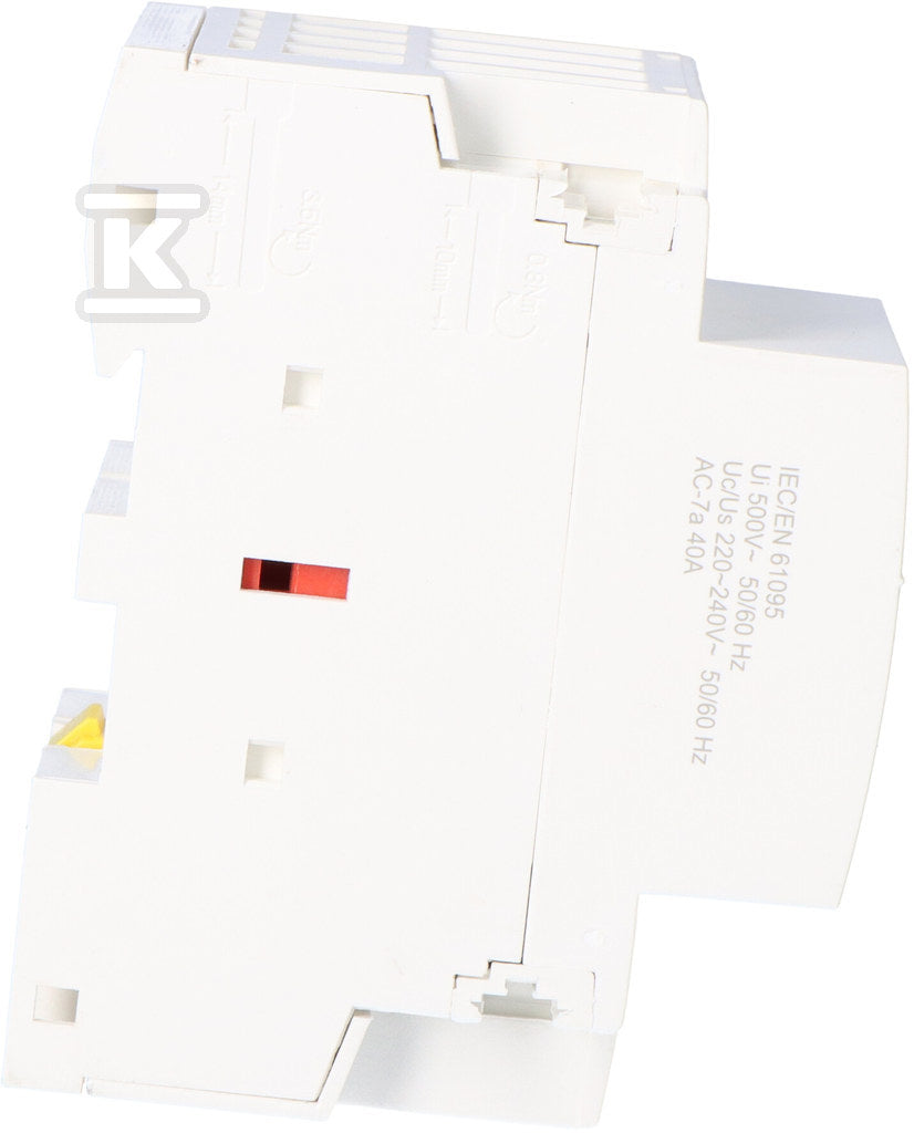 Stycznik modułowy styki 4NO I=40A napięcie cewki U=230V AC 3 moduły ONNLINE SM40A4O