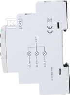 Lampka kontrolna zasilania LK-713 R, 3xLED czerwona, 3x230V+N, 1 moduł