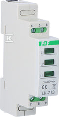 Lampka kontrolna zasilania LK-713 G, 3xLED zielona, 3x230V+N, 1 moduł