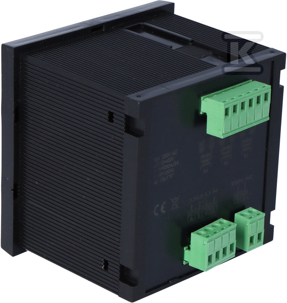 Wielofunkcyjny cyfrowy multimetr wartości parametrów sieci DMM-4T, panelowy 96x96mm