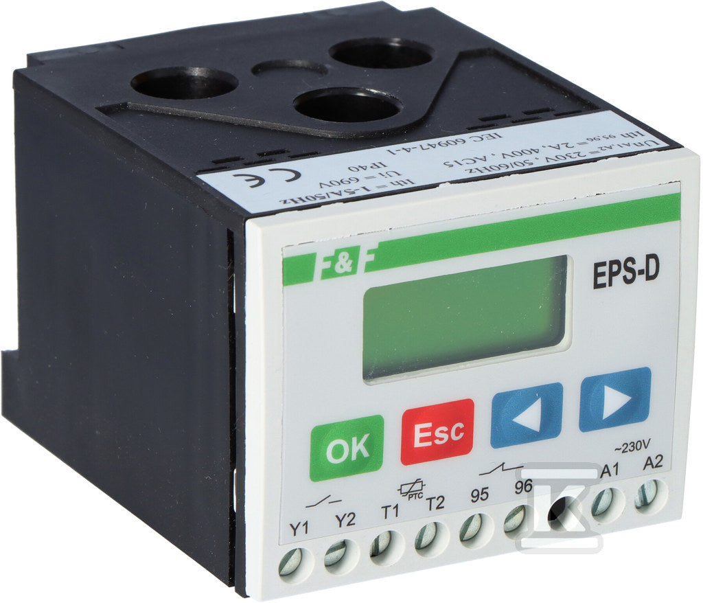 Elektroniczny Przekaźnik silnikowy 5A In=5A Un=230V TH-35