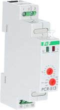 Przekaźnik czasowy PCR-513 UNI jednofunkcyjny- rewersyjny (opóźn. załączanie), styki: 1P , U=12-264V, I=10A, 1 moduł