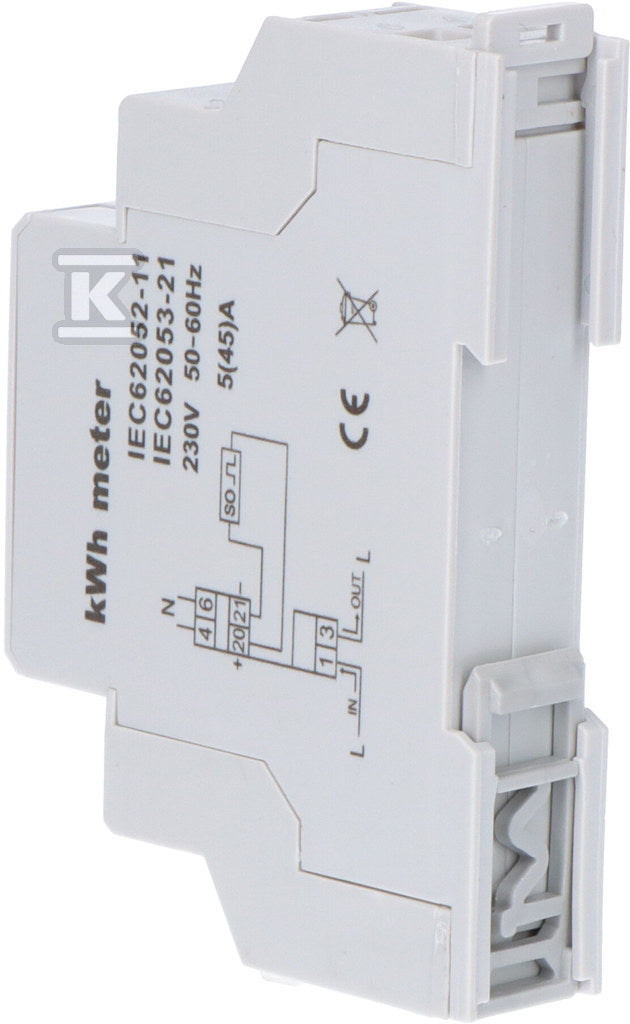 Licznik energii elektrycznej LE-01 - jednofazowy, bębnowy, kl.1, 5(45)A